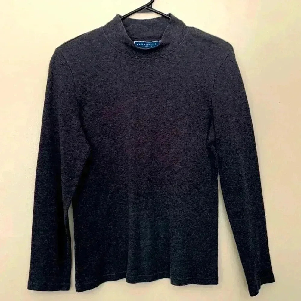 Karen Scott,  Petite NWOT 100% cotton, crewneck sweater